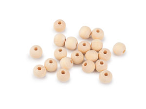Unlackierte Holzperlen Ø 10 mm