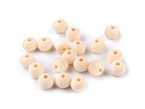 Premium-Holzperlen naturbelassen unlackiert (10 mm) – Runde Bastelperlen für Schmuck, Makramee und DIY-Projekte