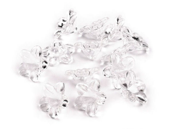 Kunststoffperlen Glocken / Röckchen 7x12 mm