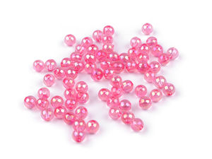 Premium 6 mm hochglänzende Kunststoff-Bubble-Perlen für Schmuckherstellung und Bastelarbeiten
