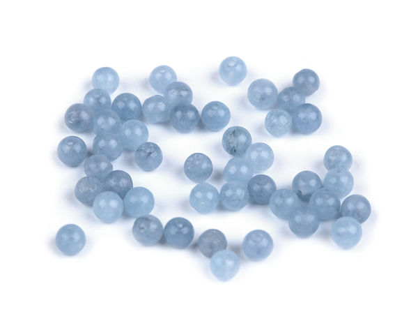 Mineralperlen Angelit synthetisch Ø 4 mm