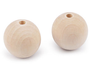 Unbehandelte Holzperlen Ø45 mm