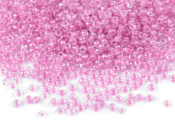 Rocailles 15/0 - 1,5 mm mit farbigem Einzug