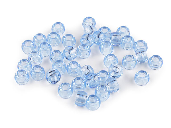 Kunststoffperlen 9x6 mm