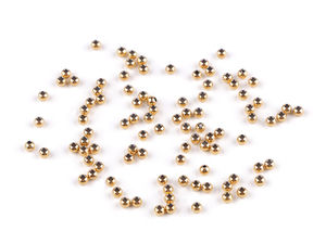 Premium 3mm Edelstahl-Zwischenperlen rund - Hochglanzpolierte Metallperlen