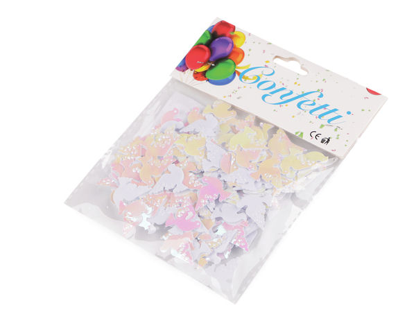 Premium Glänzendes Tauben-Konfetti - Elegante Tischstreudeko und Bastelverzierungen für Hochzeiten, Feiern und Kurzwaren-DIY-Projekte