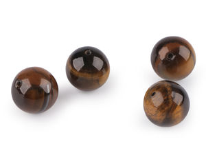 Tigerauge, Mineralperlen Ø12 mm