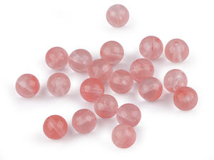 Synthetische Kirschquarz-Mineralperlen, 7 mm - Premium-Edelsteinperlen für die Schmuckherstellung und kreative Bastelarbeiten