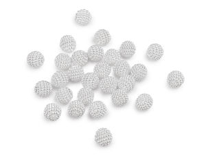 Kunststoff-Wachsperlen, Himbeere Ø10 mm