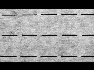 Dreifach geschlitzte aufbügelbare Bundeinlage (10-35-35-10 mm) - Aufbügelbares Stanzband für Gürtel, Manschetten und Bastelarbeiten