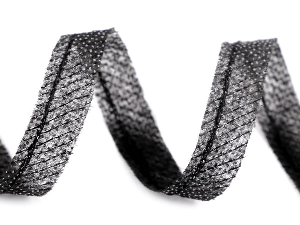 Asymmetrisches Formband mit Verstärkungsfaden - 12 mm aufbügelbares Vlies-Nahtband