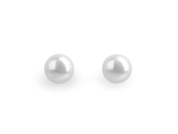 Edelstahl-Ohrstecker mit Kunstperlen