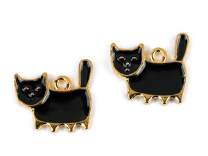 Anhänger / Reißverschluss-Zipper - Katze