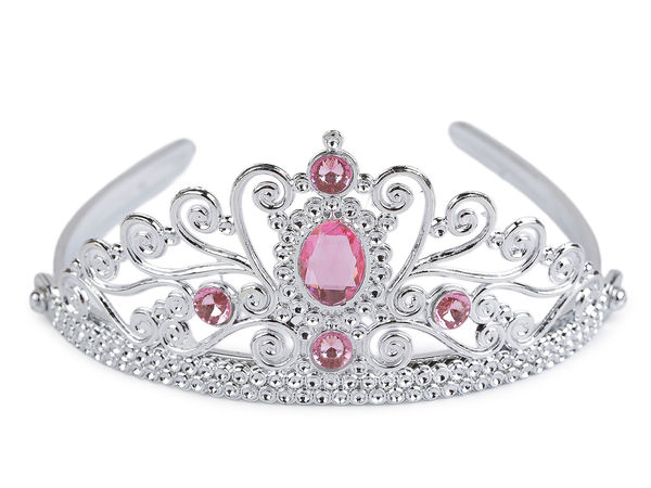 Haarreif / Haarband / Tiara mit Krone