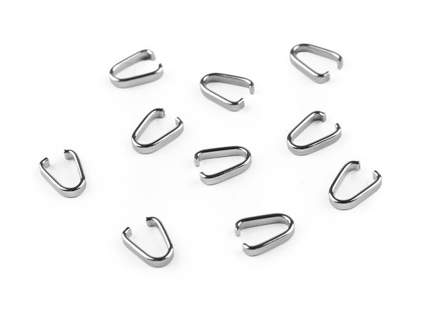 Edelstahl Collierschlaufen Klemmösen Anhängerösen 2x10 mm