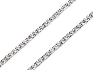 Flache Edelstahlkette, Breite 4,6 mm, Länge 1 m