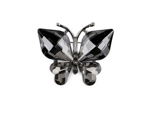 Brosche mit Strasssteinen, Schmetterling