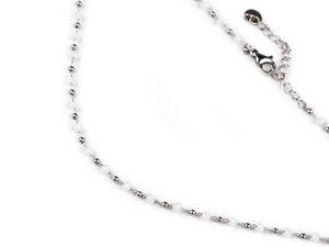 Edelstahlkette mit geschliffenen Perlen