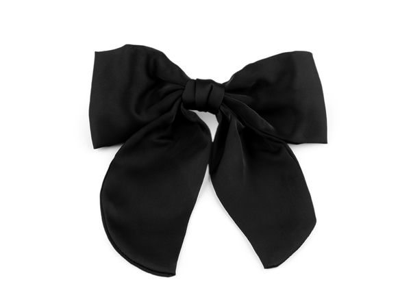 Elegante Haarspange mit Satinschleife - Premium formstabile Schleifen-Haarklammer