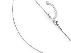 Premium-Schlangen-Halskette aus Edelstahl - Elegante, flexible Rundkette mit Verlängerung