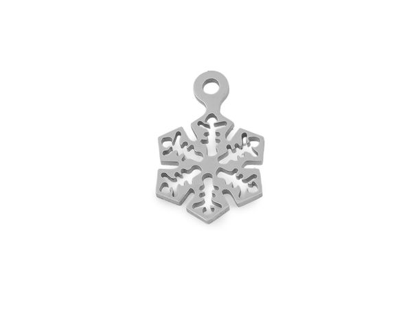 Schneeflocken-Anhänger aus Edelstahl
