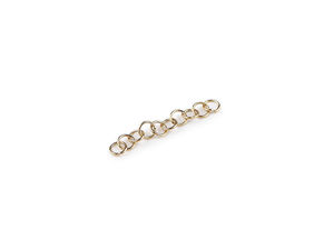 Goldene Edelstahl-Biegeringe in Kettenform - 3 mm, 4 mm, 5 mm öffenbare Verbindungsringe für die Schmuckherstellung (10 Stück)
