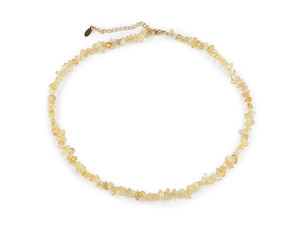 Halskette mit natürlichen Edelsteinsplittern - Eleganter Schmuck aus Mineralsplittern