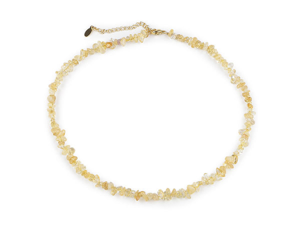 Halskette mit natürlichen Edelsteinsplittern - Eleganter Schmuck aus Mineralsplittern