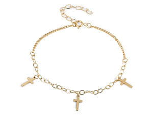 Edelstahl-Armband, Kreuz