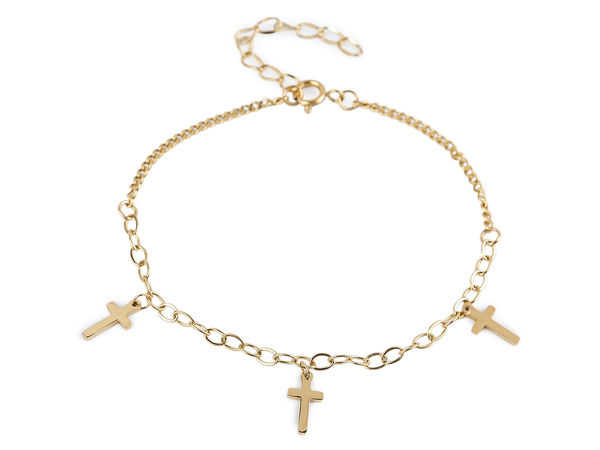 Edelstahl-Armband, Kreuz