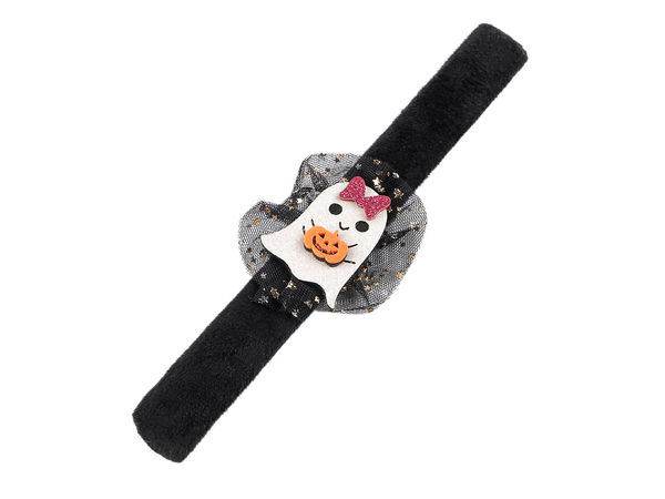 Halloween-Schnapparmbänder - Hochwertige selbstaufrollende Armbänder für Kinder & Erwachsene (Totenkopf-, Kürbis- und Hexen-Motive)
