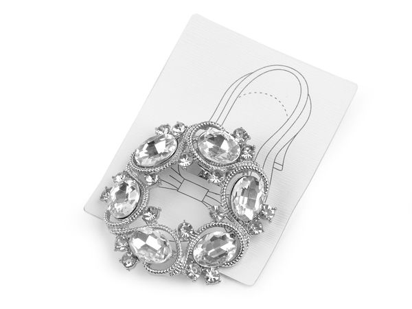 Schuhclip / Brosche / Verzierung mit Strasssteinen