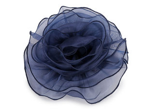 Übergroße Rosenbrosche aus Organza (20 cm) – Eleganter Statement-Anstecker für Jacken, Kleider & besondere Anlässe