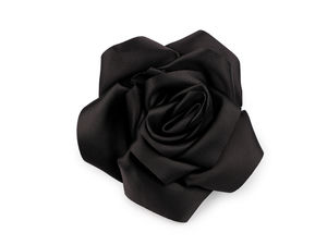 Elegante große Satin-Rosenbrosche - 11 cm Blüten-Corsage für Jacken, Kleider, Handtaschen und Hochzeiten