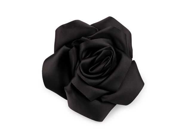 Elegante große Satin-Rosenbrosche - 11 cm Blüten-Corsage für Jacken, Kleider, Handtaschen und Hochzeiten