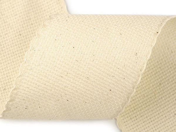 Aida-Stickband mit Wellenrand - 70 mm breite Aida-Borte