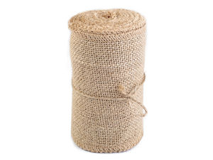 Premium Juteband-Rolle Natur (13 cm Breite) für rustikales Basteln, Floristik und Event-Dekoration