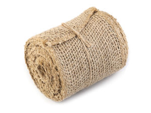 Juteband Natur - 10 cm breites Dekoband für Bastelarbeiten, Floristik und Hochzeiten