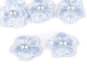 Stickblume mit Perle Ø2 cm