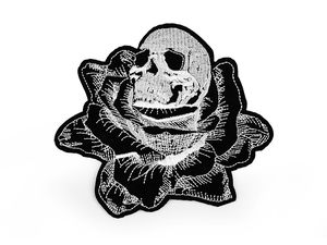 Bügelaufnäher, Totenkopf