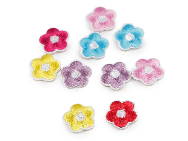 Premium bestickter Blumen-Aufnäher - Aufbügeln & Aufnähen - Florale Applikation für Kleidung und Accessoires