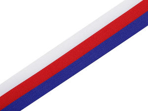 Premium Trikolore-Taftband (20 mm) aus tschechischer Herstellung – Designs für Tschechien, Slowakei & Russland