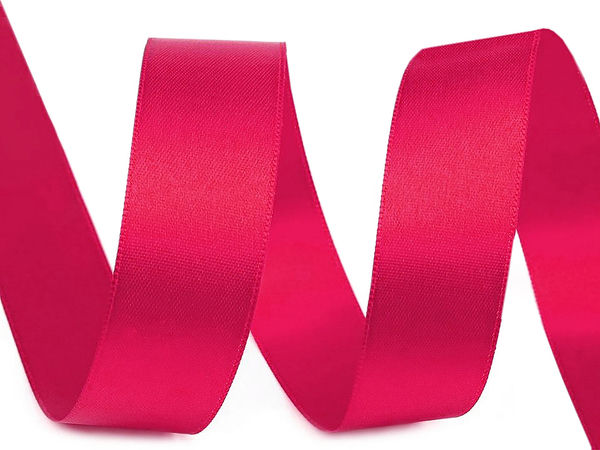 Premium doppelseitiges Satinband (24mm) - Elegantes hochglänzendes Dekoband für Näharbeiten, Bastelprojekte und Bekleidung