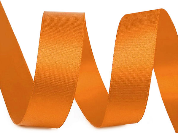 Premium doppelseitiges Satinband (24mm) - Elegantes hochglänzendes Dekoband für Näharbeiten, Bastelprojekte und Bekleidung