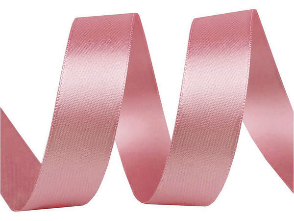 Premium doppelseitiges Satinband (24mm) - Elegantes hochglänzendes Dekoband für Näharbeiten, Bastelprojekte und Bekleidung