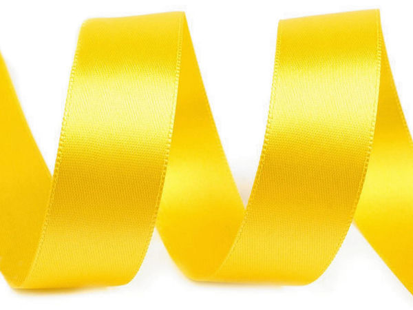 Premium doppelseitiges Satinband (24mm) - Elegantes hochglänzendes Dekoband für Näharbeiten, Bastelprojekte und Bekleidung
