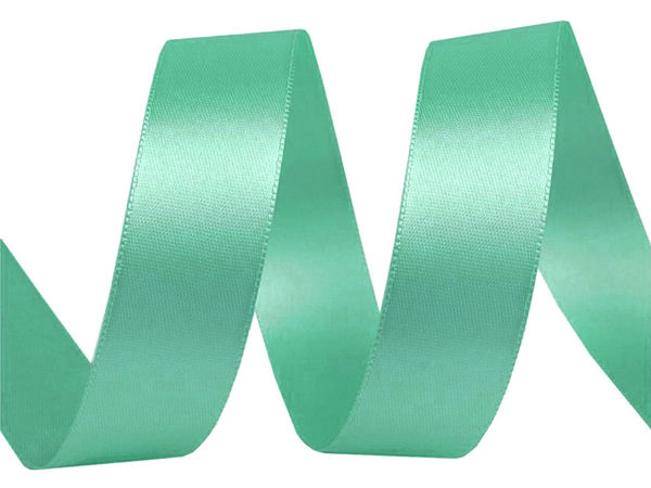 Premium doppelseitiges Satinband (24mm) - Elegantes hochglänzendes Dekoband für Näharbeiten, Bastelprojekte und Bekleidung