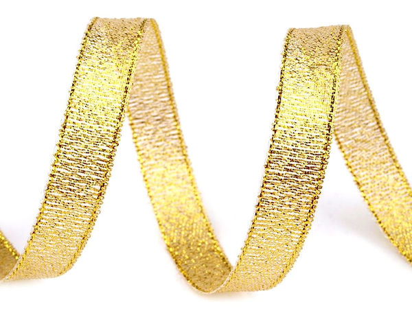 Brokatband mit Lurex, Breite 10 mm, Weihnachten