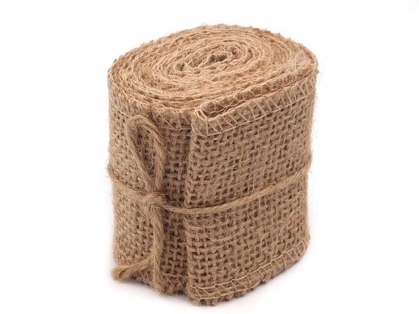Premium Natur-Juteband (60 mm Breite) – Umweltfreundliches Dekoband für Vintage-Schleifen, Kränze und Geschenkverpackungen