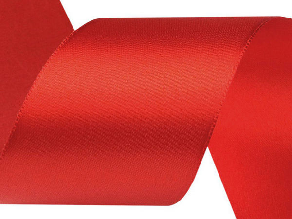 Premium einseitiges Satinband (50mm) - Hochglänzendes Dekoband zum Nähen, Basteln, für Floristik & Geschenkverpackungen